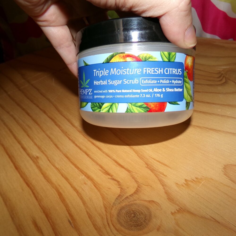Hempz NWT Luxurious Shea Sugar Scrub - Fresh Citrus - Picture 3 of 3